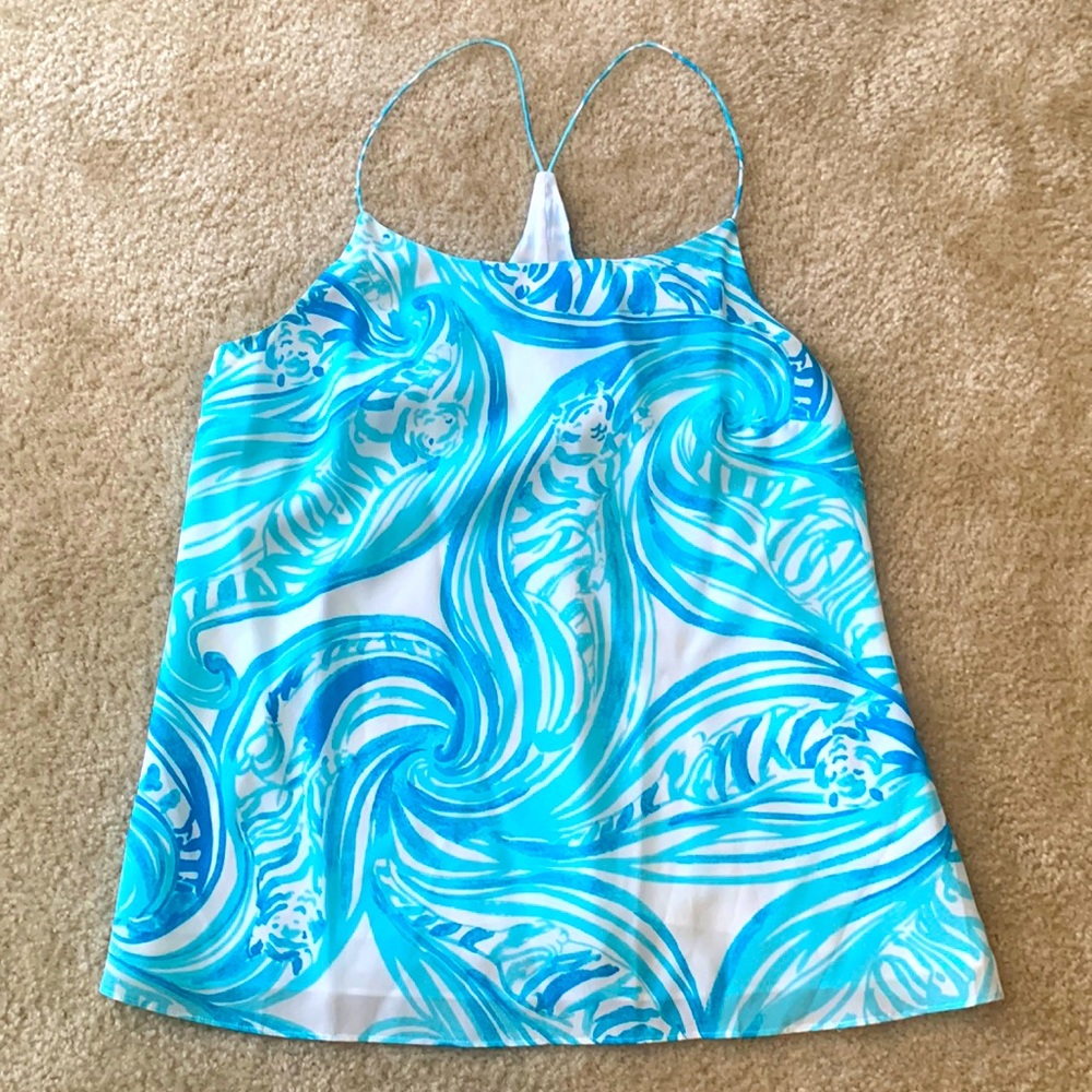 Lilly Pulitzer silk tank size small